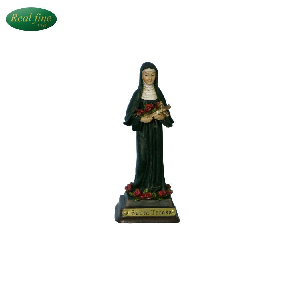 Saint therese roman catholic resin nun figurine