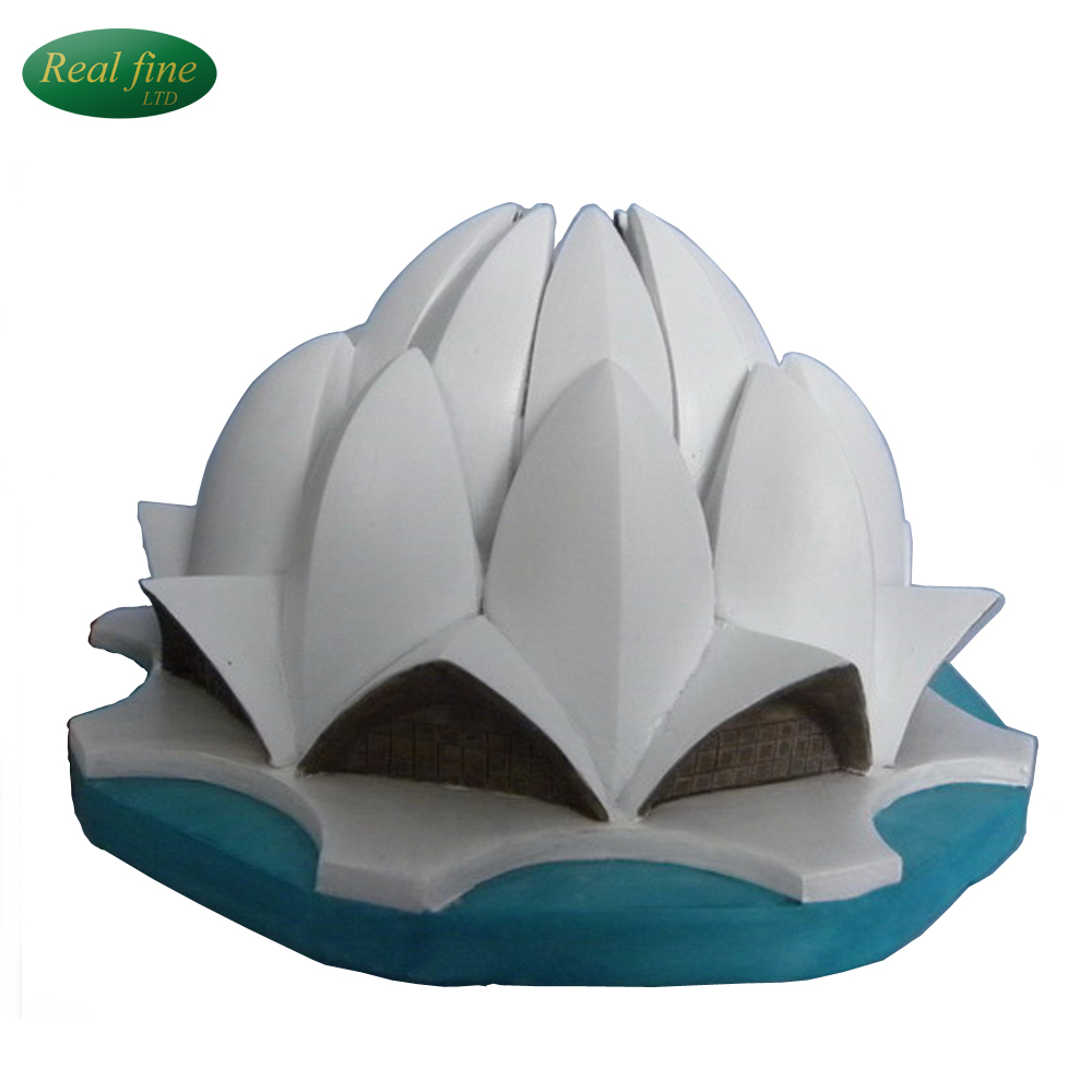 Custom Design India Resin Lotus Temple building model
