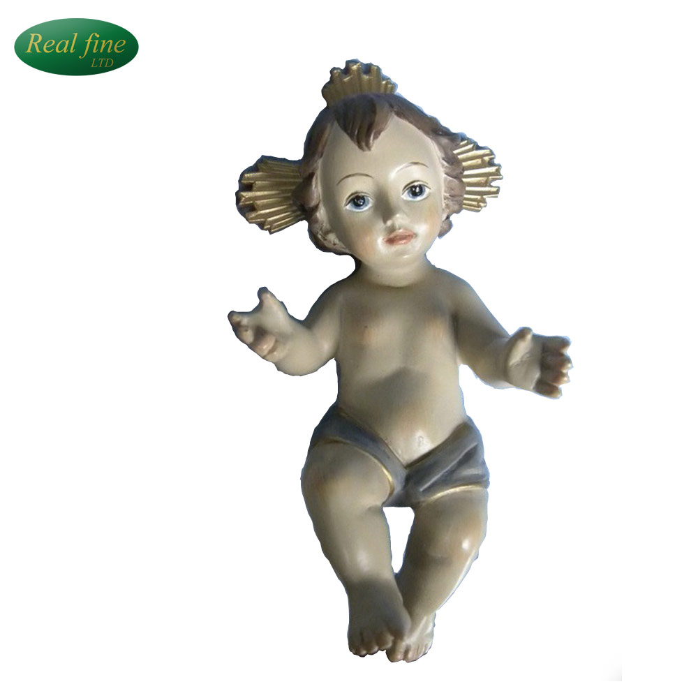 OEM/ODM high quality resin nativity baby jesus figurine for sale