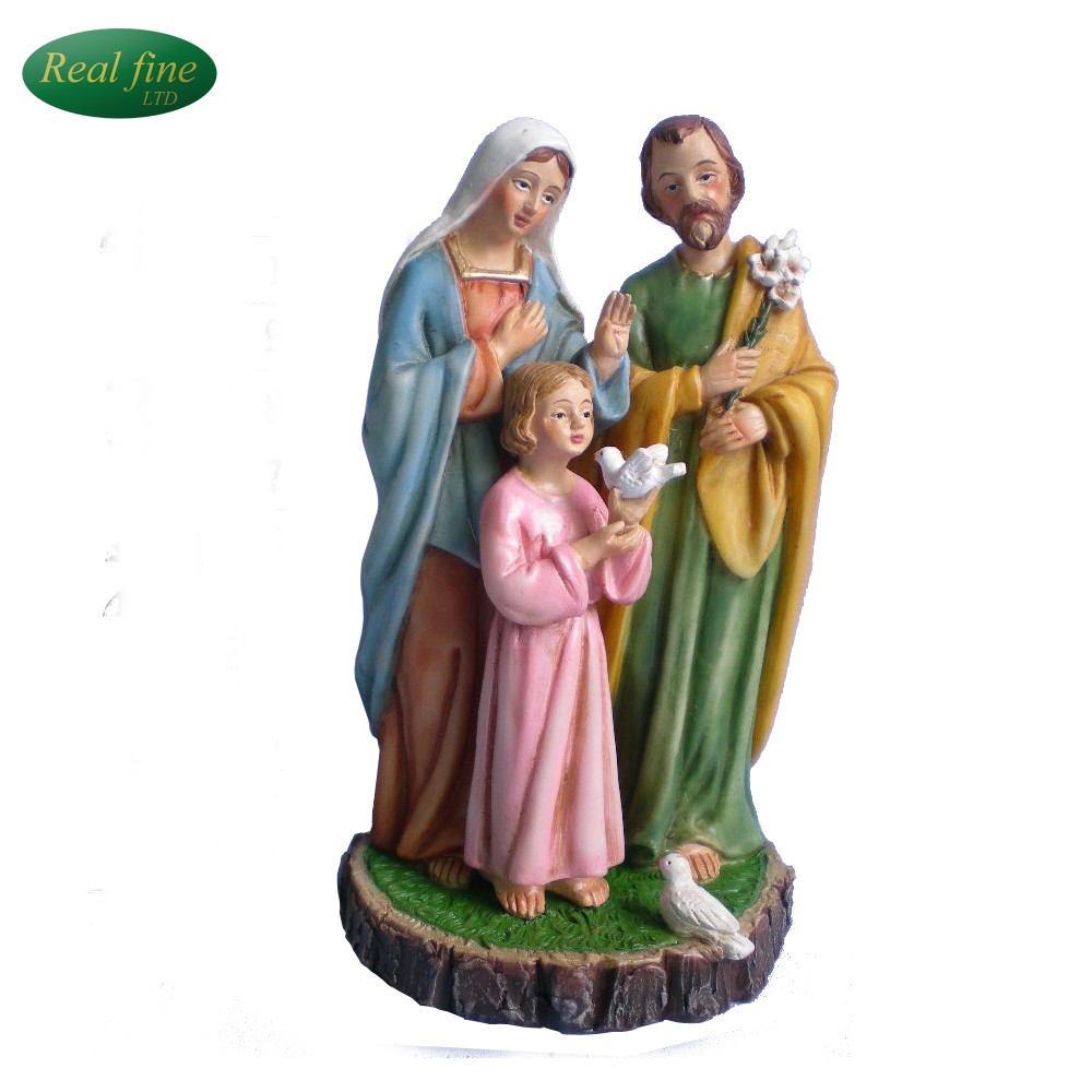New product polyresin religious holy family