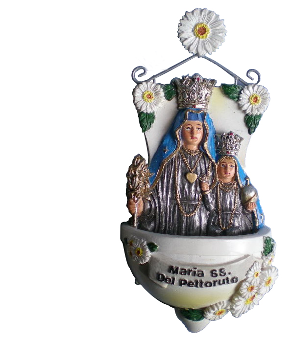 Resin religious wall decorative Marry holy water font